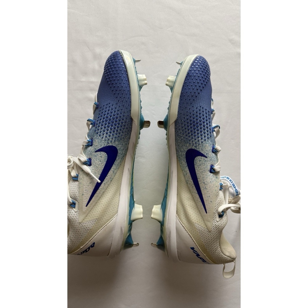 Nike Baseball Men's Size 14 Lunarlon‎ Vapor Blue Cleats Metal Spikes 852686-417 - Picture 5 of 8